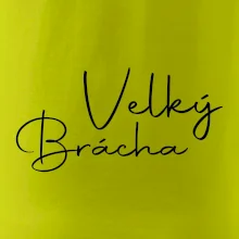 Velký brácha - nápis na zádech