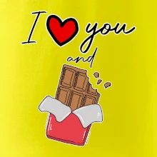 I love you and chocolate