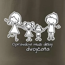 Opravdoví muži dělají dvojčata - holka kluk