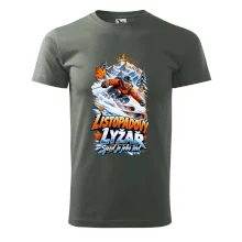 Listopadový lyžař král zasněžených svahů