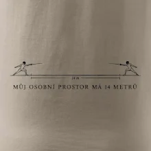 Můj osobní prostor má 14 metrů