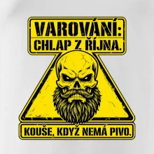 Varování chlap z října kouše když nemá pivo
