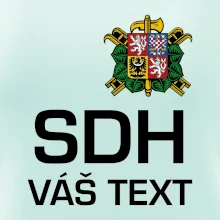 Sbor dobrovolných hasičů - znak bez nápisu + Nápis na zádech