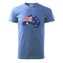 Austrálie - vlajka mapa