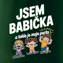 Babička a její parta (obrázky a jména vnuků)