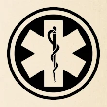 Rescue logo samostatné kulaté