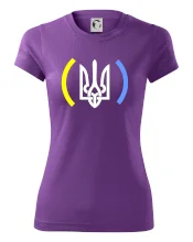 Ukrajina trojzubec s barvami