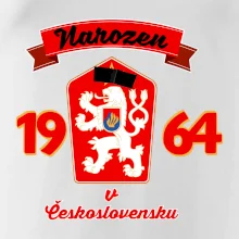 Narozen v Československu - Přelepený znak 1964