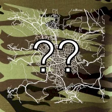 Mapy měst černobílé - Vaše město