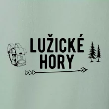 Lužické hory nápis