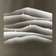 Stínované siluety Českých hor