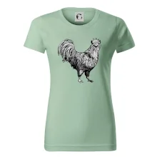 Kohout kreslený černobílý