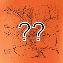 Mapy měst černobílé - Vaše město