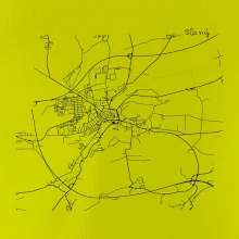 Černobílá mapa Cerhovice 267 61