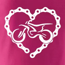 Moto srdce řetěz - enduro