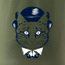 Kočka hipster s kloboukem