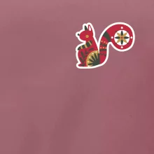 Folklor na prsu veverka