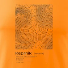Keprník - vrstevnice v obdélníku