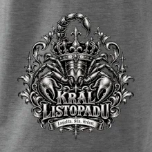 Král listopadu královský štír a koruna