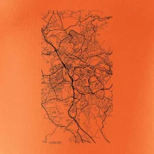 Černobílá mapa Liberec