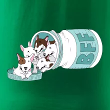 Bullterrier Friends Forever zelené (Pecka design)