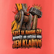 Zaseknutý čep bagru vyřeší kladivo