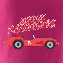 Budu závodník červené staré auto