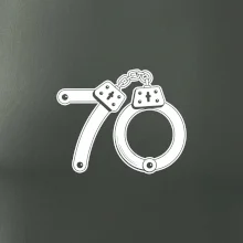 Narozeninové tričko pro policajta - pouta 70