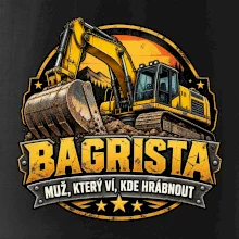 Bagrista muž který ví kde hrábnout