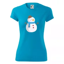 Sněhulák se šálou