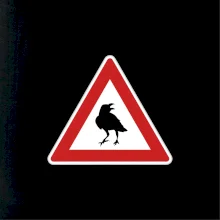 Dopravní značka - Pozor havran