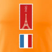 Paříž známka barevná