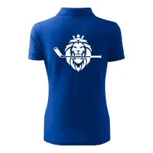 Lev s hokejkou v tlamě