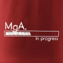 In progress titul MgA.  magistr / magistra umění