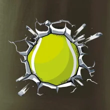 Tenisový míč v triku