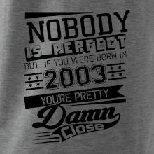 Nobody is perfect - 2003