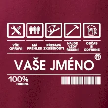 Vaše jméno - čárový kód