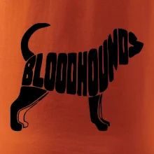 Bloodhound nápis v těle