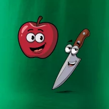 Parové triko - Jablko a nůž