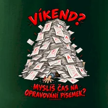 Víkend učitele pod hromadou písemek k opravě