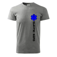 Hvězda života - vlastní nápis vpředu a vzadu