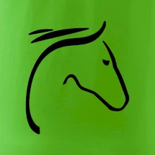 Kůň - hlava silueta