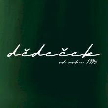 Psací nápis dědeček s ročníkem