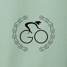 Logo cyklisty a řetěz