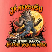 Vlkodlak s čivavou vyje na měsíc