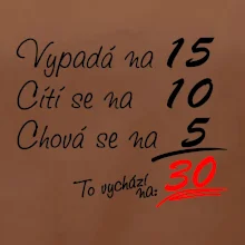 Vypadá, cítí se, chová se - 30 let
