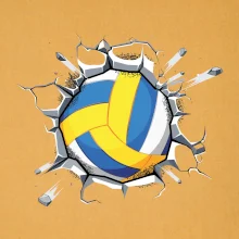 Volejbal míč v triku