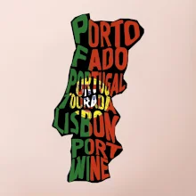 Mapy - názvy měst - Portugalsko