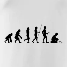 Evoluce houbař muž