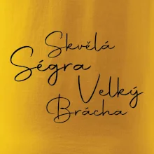 Velký brácha - nápis na zádech